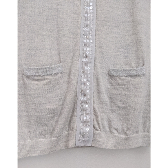 Boden Wool Sequined Embellished Snap Cardigan - Picture 4 of 8
